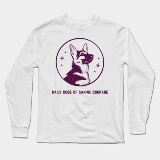 Daily Dose of Canine Courage Super Dog Long Sleeve T-Shirt